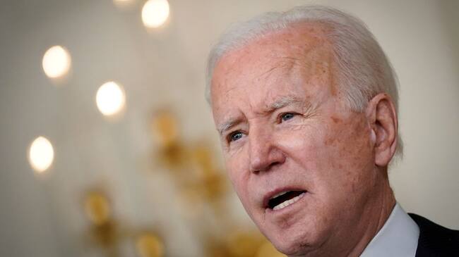 WASHINGTON, DC - MARCH 15: U.S. President Joe Biden delivers remarks in the State Dining Room of the White House on March 15, 2021 in Washington, DC. The administration announced on Monday that Gene Sperling, a former top economic official in the last two Democratic presidential administrations, will oversee the rollout of the $1.9 trillion coronavirus stimulus package that Biden signed into law last week. (Photo by Drew Angerer/Getty Images)