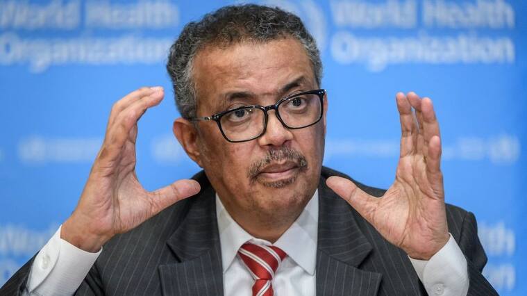 EDITORS NOTE: Graphic content / World Health Organization (WHO) Director-General Tedros Adhanom Ghebreyesus talks during a daily press briefing on COVID-19 virus at the WHO headquaters in Geneva on March 11, 2020. - WHO Director-General Tedros Adhanom Ghebreyesus announced on March 11, 2020 that the new coronavirus outbreak can now be characterised as a pandemic. (Photo by Fabrice COFFRINI / AFP) (Photo by FABRICE COFFRINI/AFP via Getty Images)