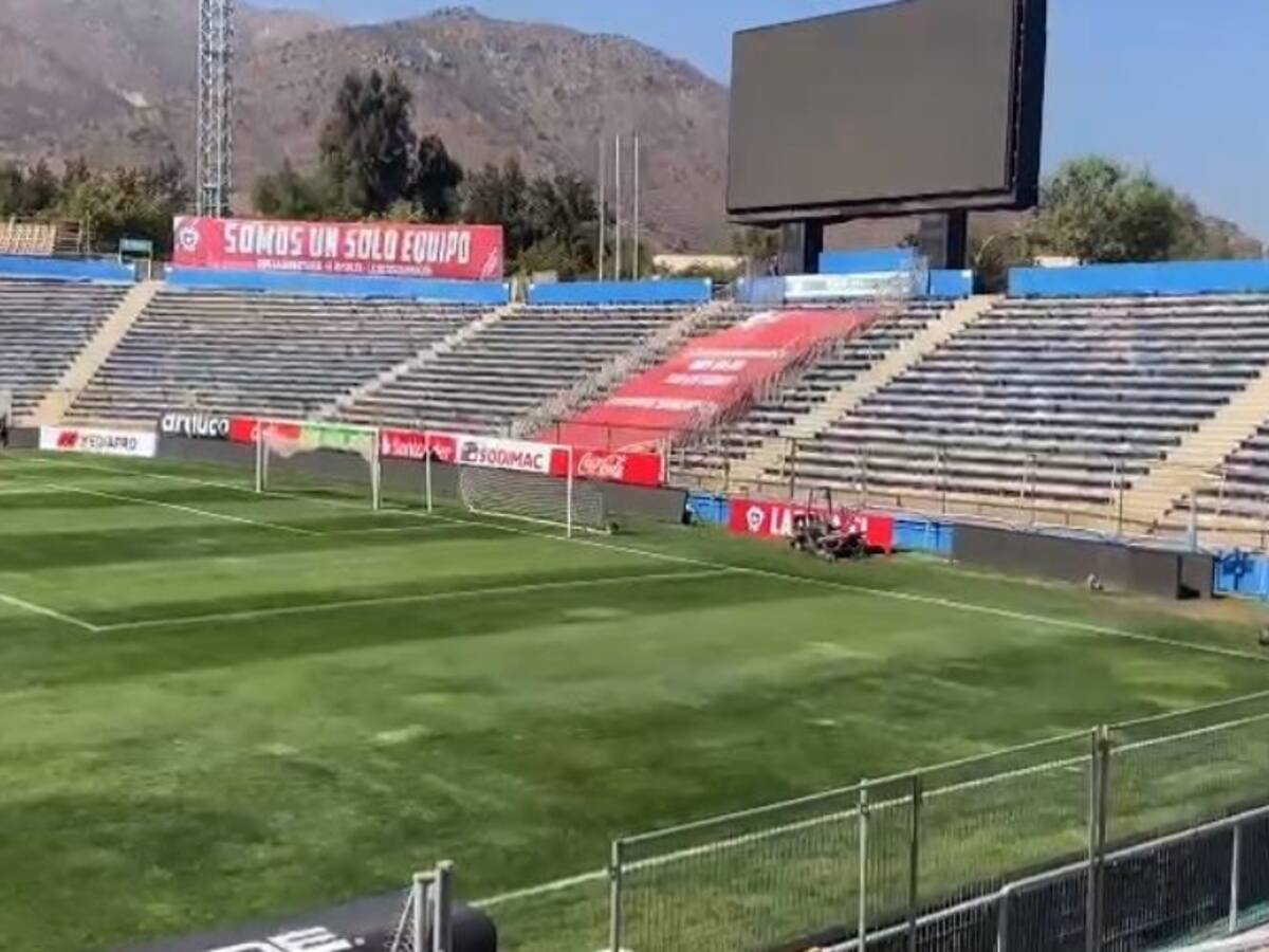 El estado de la cancha en San Carlos de Apoquindo para el duelo entre Chile y Uruguay