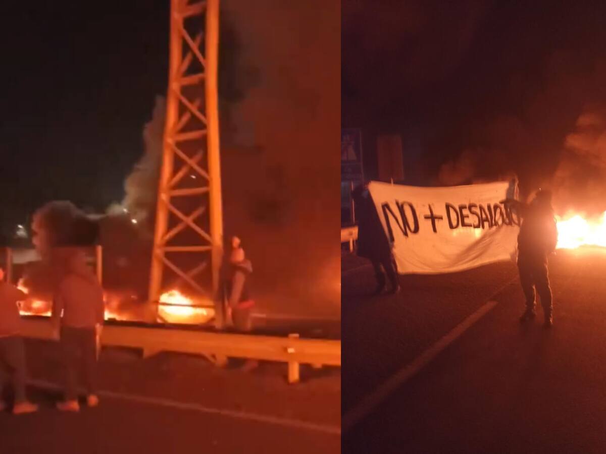 Sujetos instalan barricadas en Ruta 68 y generan alta congestión