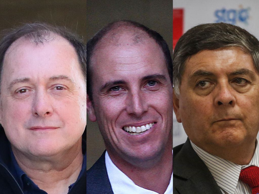 De izq. a der.: Iván Poduje, Martín Arrau y Claudio Alvarado. Agencia Uno