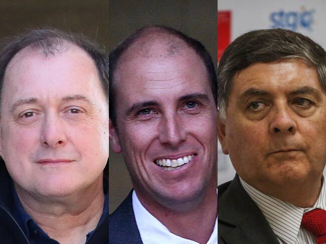 De izq. a der.: Iván Poduje, Martín Arrau y Claudio Alvarado. Agencia Uno
