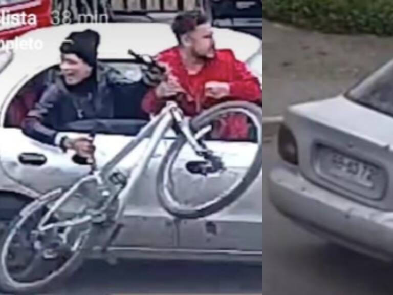 Carabinero sufre asalto desde un auto en movimiento: desconocidos le quitaron su bicicleta mientras transitaba por Recoleta