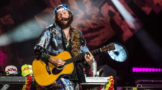 Italian singer and musician Lorenzo Cherubini known as Jovanotti performs live on stage at Linate airport for the last date of his tour Jova Beach Party. Milan (Italy), September 21st, 2019 (Photo by Elena Di Vincenzo/Archivio Elena Di Vincenzo/Mondadori Portfolio via Getty Images)