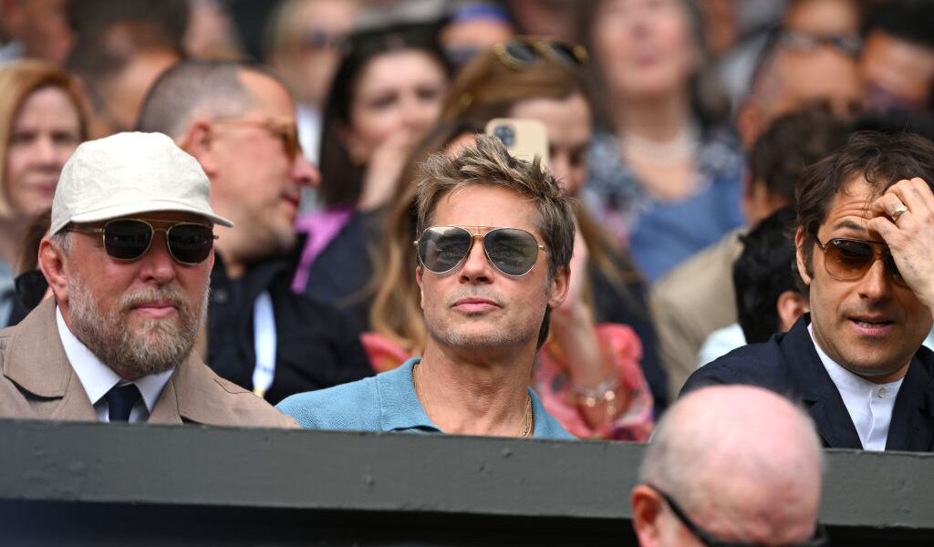 Brad Pitt en la final / Getty Images