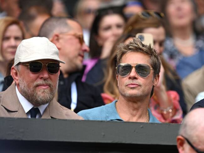 Brad Pitt en la final / Getty Images