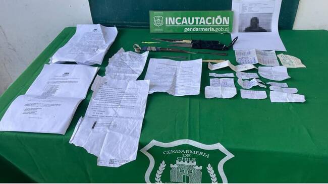 La información de interés incautada. / Agencia Uno.