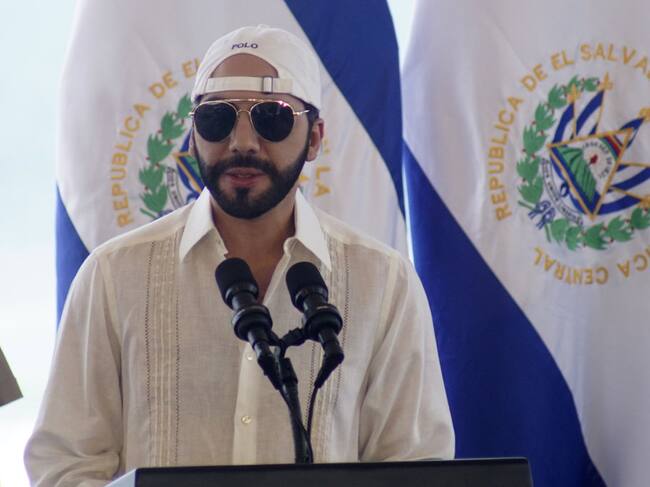 El mandatario salvadoreño Nayib Bukele en un acto oficial