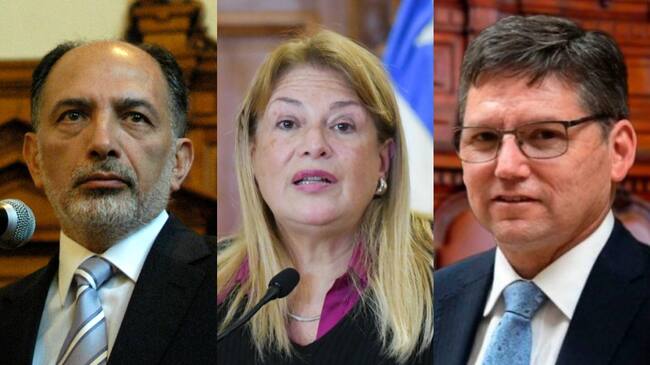 Sergio Muñoz, Ángela Vivanco y Jean Pierre Matus
