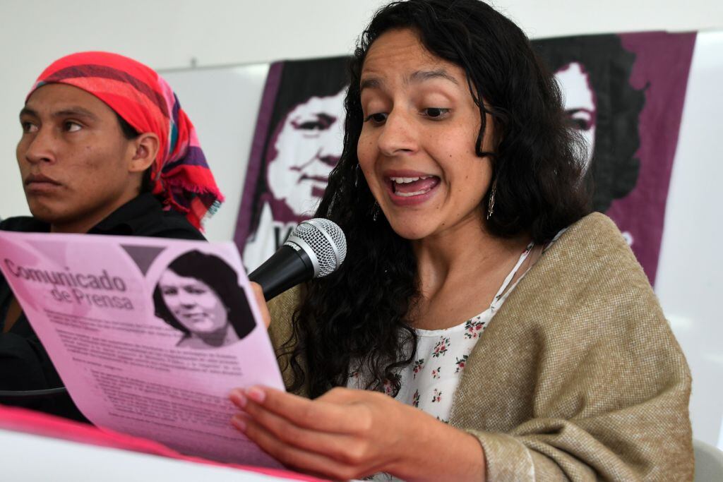 Bertha Zúñiga Cáceres la hija de la asesinada ambientalista Berta Cáceres