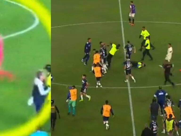 Violento final: jugadores de Universitario y Gimnasia se agreden con puños y patadas tras partido por Copa Sudamericana