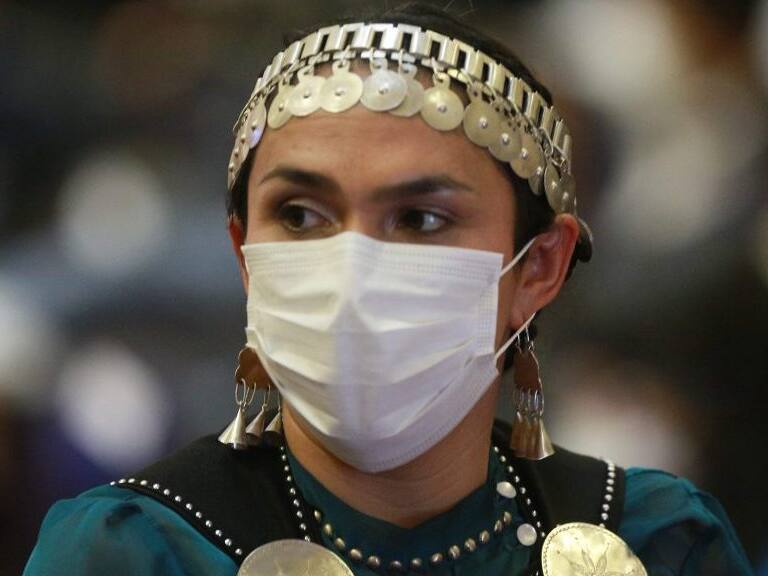 4 de ENERO de 2022/ SANTIAGOúltima sesión de pleno que preside la actual mesa directiva presidida por Elisa Loncón y Jaime Bassa en el Senado en el Ex Congreso Nacional
Rosa Catrileo
FOTO: DIEGO MARTIN/AGENCIAUNO