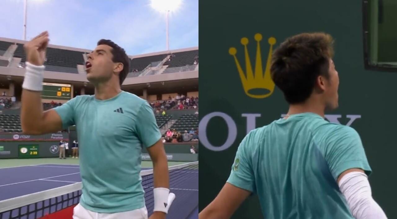 Insólito final de partido en Indian Wells: Jaume Munar estalla por confuso punto y su rival festeja a lo Cristiano Ronaldo