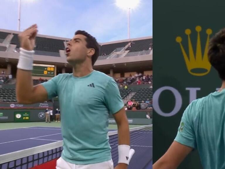 Insólito final de partido en Indian Wells: Jaume Munar estalla por confuso punto y su rival festeja a lo Cristiano Ronaldo