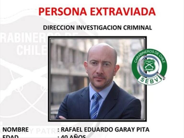 Carabineros busca a Rafael Garay con foto especial y Ministerio Público define fiscal a cargo