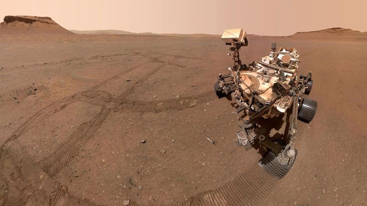 Una verdadera gema: Rover de la NASA impacta una roca en Marte y encuentra algo ”totalmente inesperado”