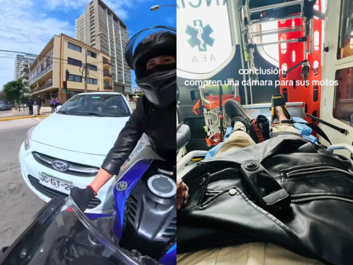 Por centímetros: motorista chilena se salva de milagro tras choque y genera incendiario debate en redes sociales