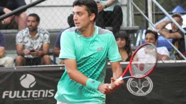 Tomás Barrios cae luchando en su regreso al circuito luego de seis meses