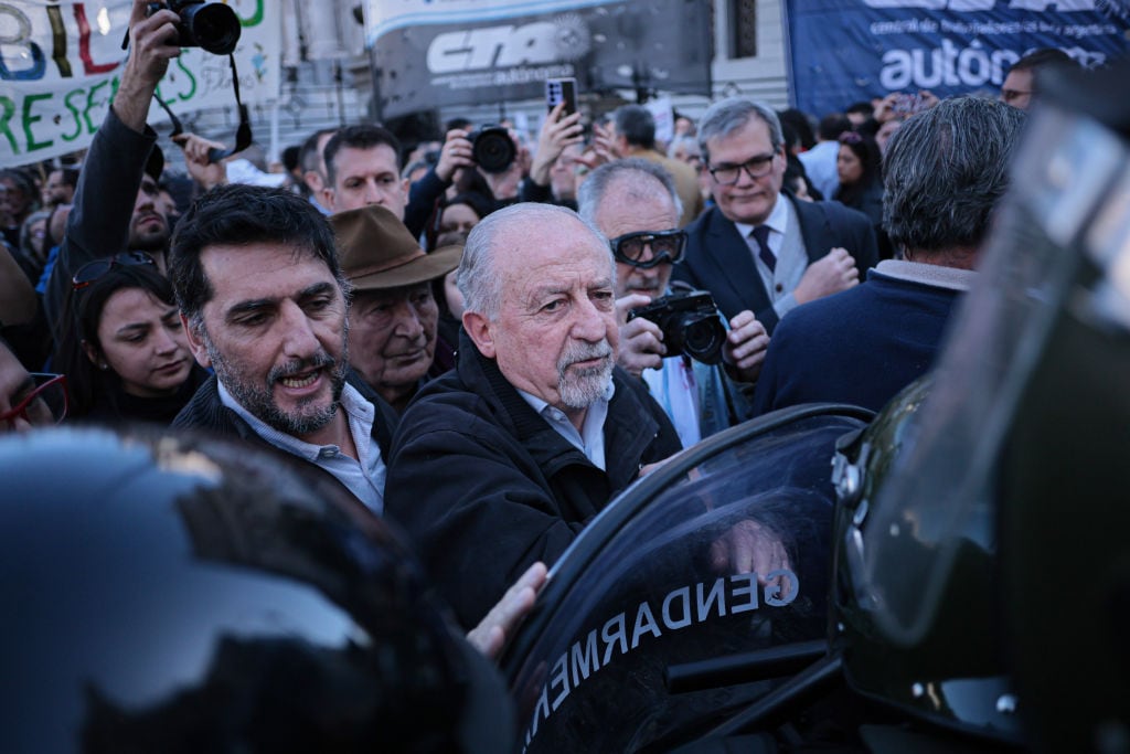 Getty Images | Imagen de archivo de las protestas de los jubilados en Argentina