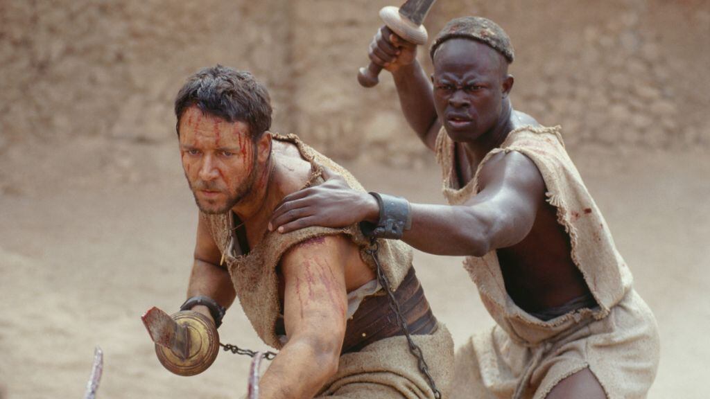 accidente en gladiador 2