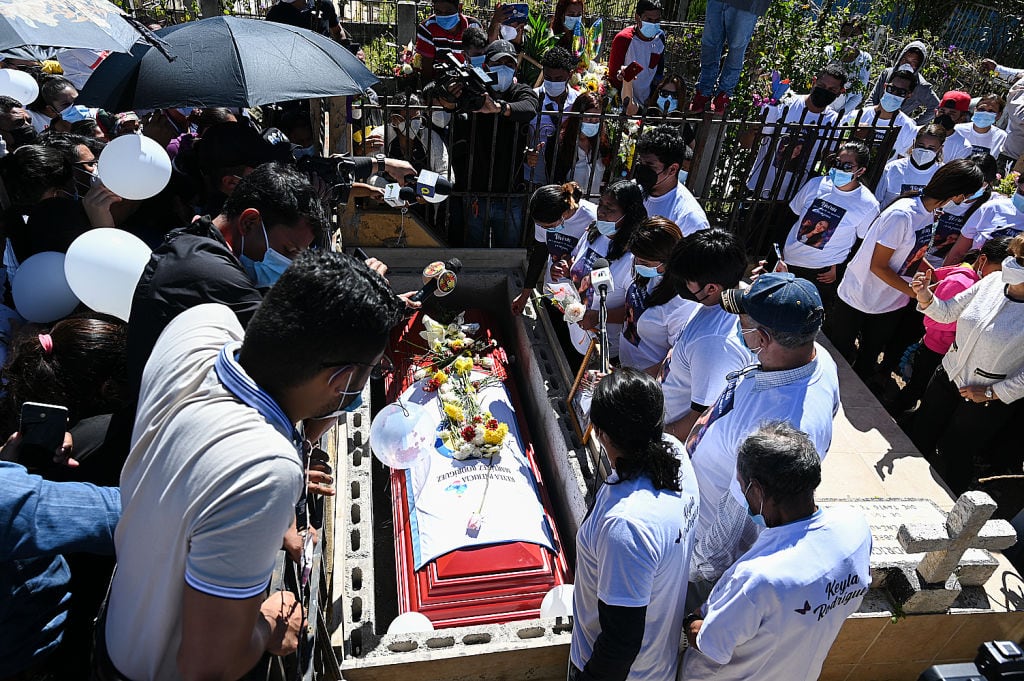El funeral de Keyla Martinez en La Esperanza