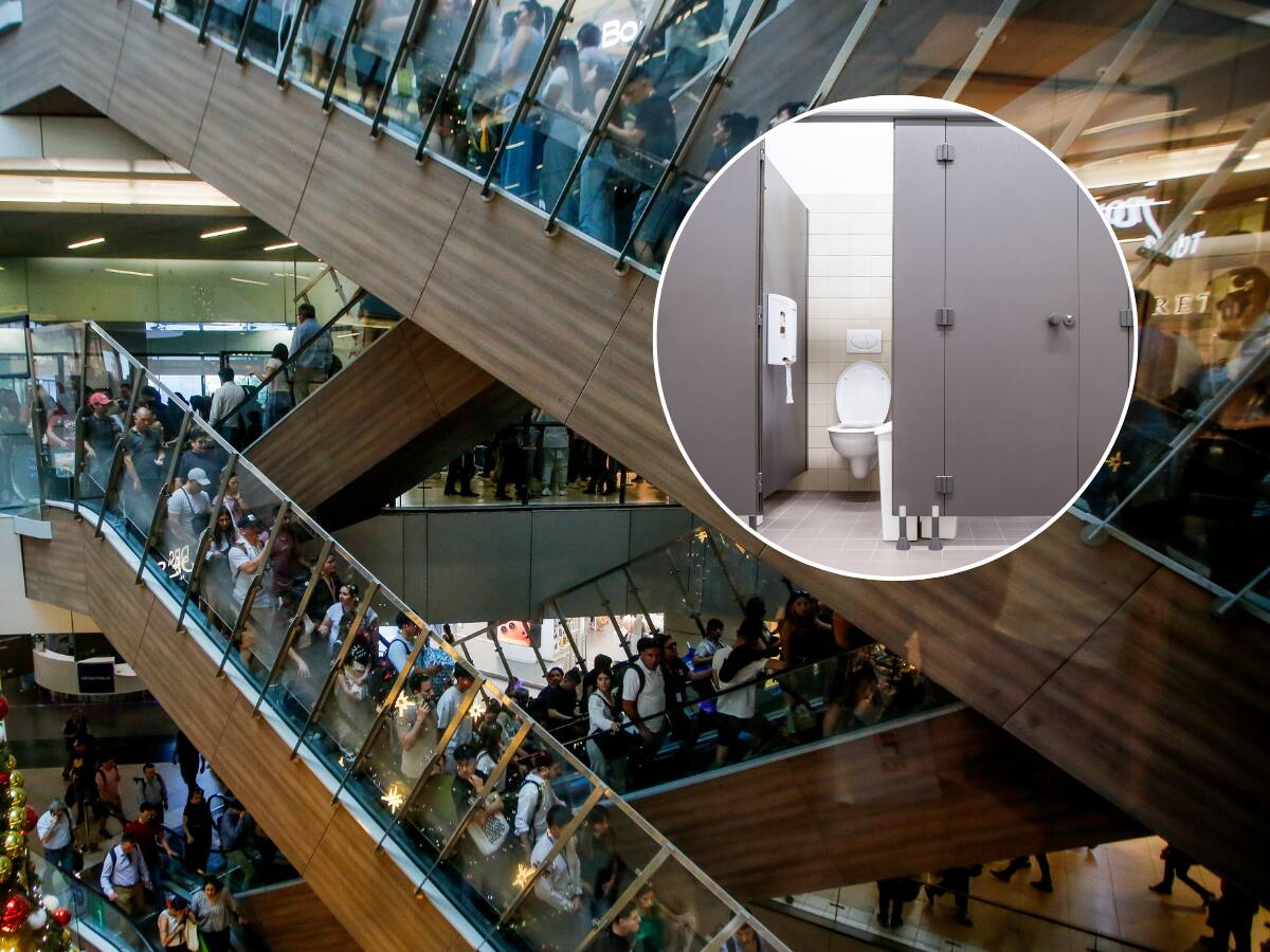 “¿Cómo no se va a poder cag... tranquilo?”: Alertan sobre inesperada forma de robo en los baños de los malls de Chile