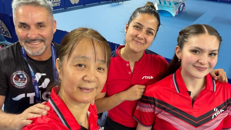 Las damas sacan la cara por el Team Chile en el debut por el Mundial de tenis de mesa