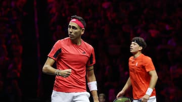 Alejandro Tabilo se luce junto a Ben Shelton para ganar en los dobles del segundo día de la Laver Cup