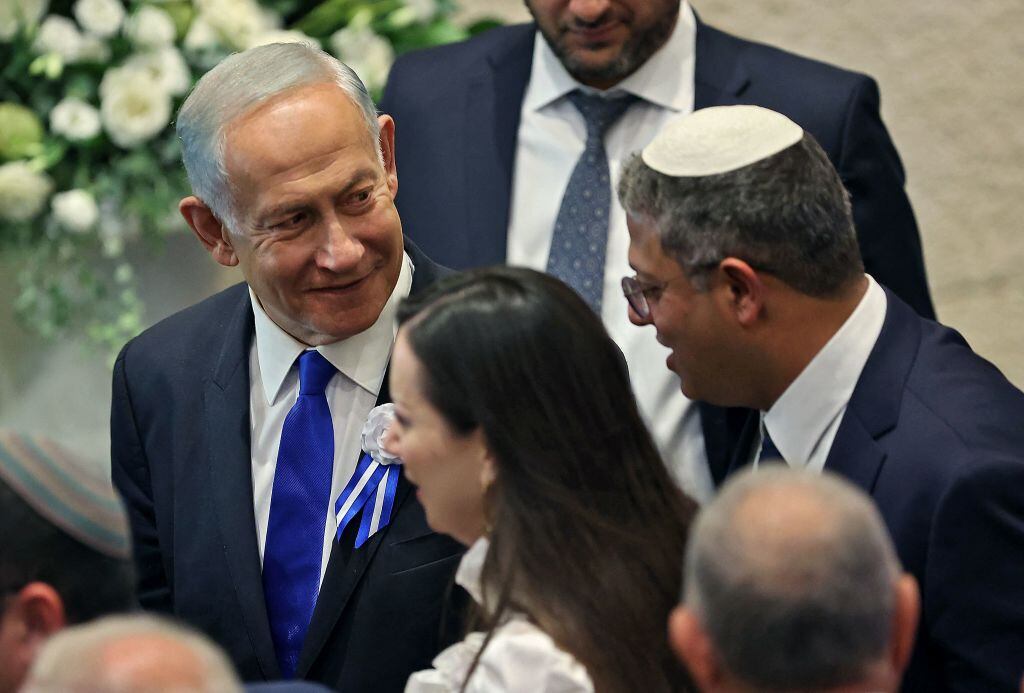 Ex primer ministro de Israel, Benjamín Netanyahu, en el parlamento