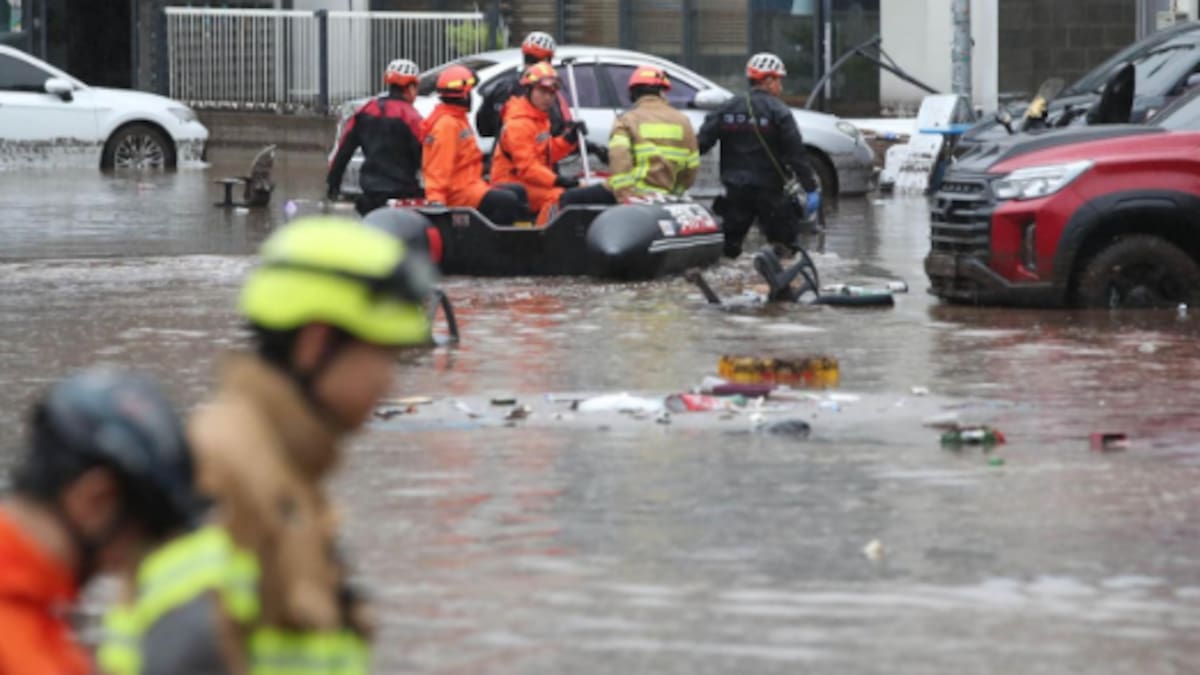 Lluvias extremas dejan 14 muertos y 12 desaparecidos en Corea del Sur