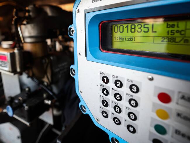 Imagen de un medidor de consumo de gas para calefacción en Alemania