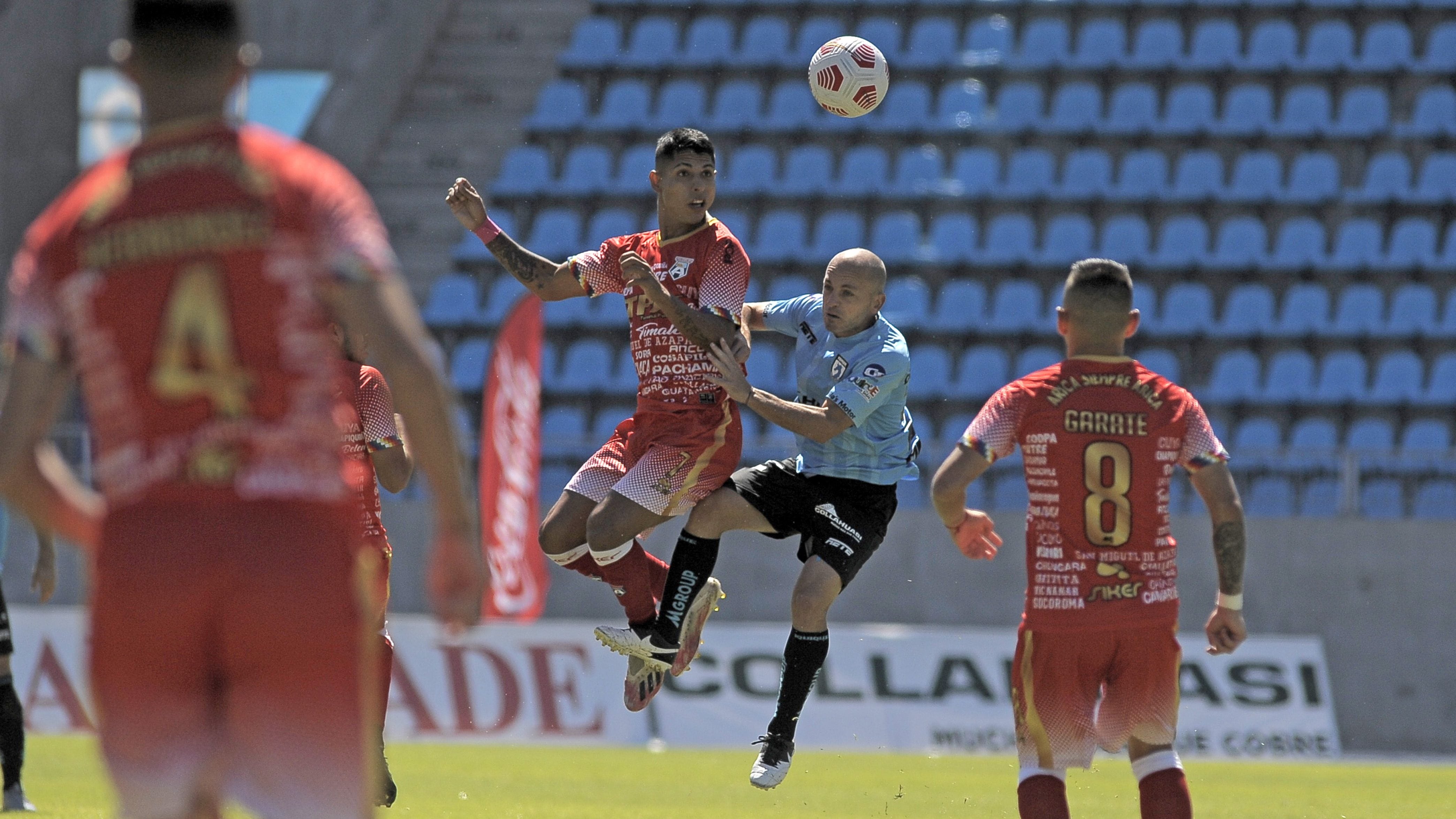 25 de Abril de 2021 / IQUIQUE durante el partido válido por la Tercera fecha del Campeonato Nacional de Ascenso Betsoon 2021, entre Deportes Iquique vs San Marcos de Arica, disputado en el Estadio Tierra de Campeones, Ramón Estay Saavedra.
FOTO: CRISTIAN VIVERO BOORNES/AGENCIAUNO