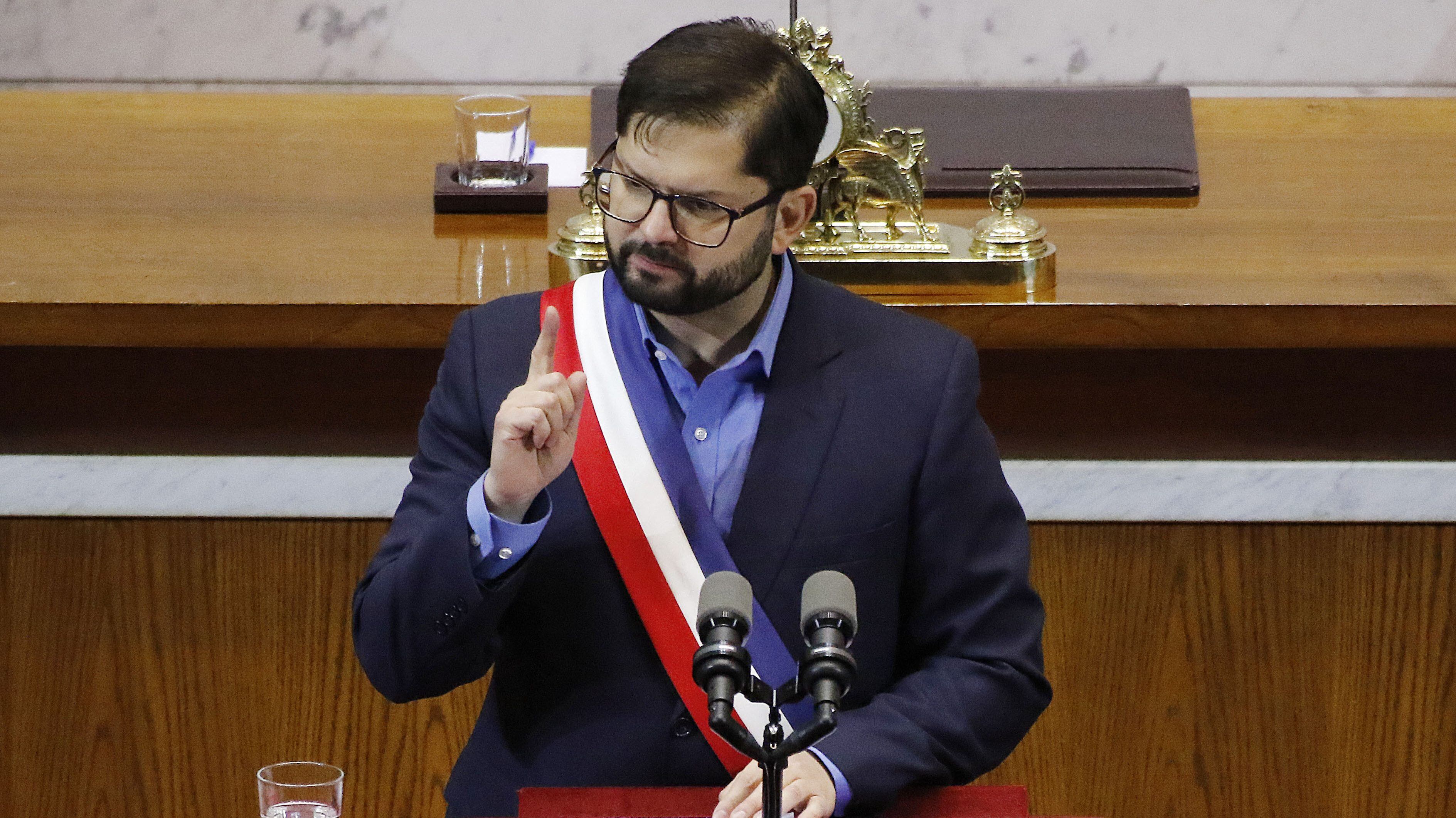 01 DE JUNIO DE 2022/VALPARAISOEl Presidente Gabriel Boric realiza su Cuenta Pública Presidencial en el Congreso Nacional.
FOTO: LEONARDO RUBILAR CHANDIA/AGENCIAUNO
