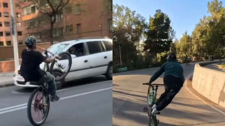 Ciclista que protagonizó violento episodio en Cerrro San Cristóbal recibe amenazas y críticas: “Estás generando un odio”