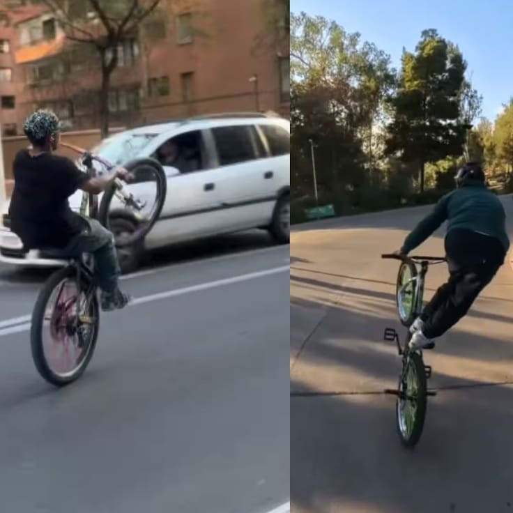 Ciclista que protagonizó violento episodio en Cerrro San Cristóbal recibe amenazas y críticas: “Estás generando un odio”