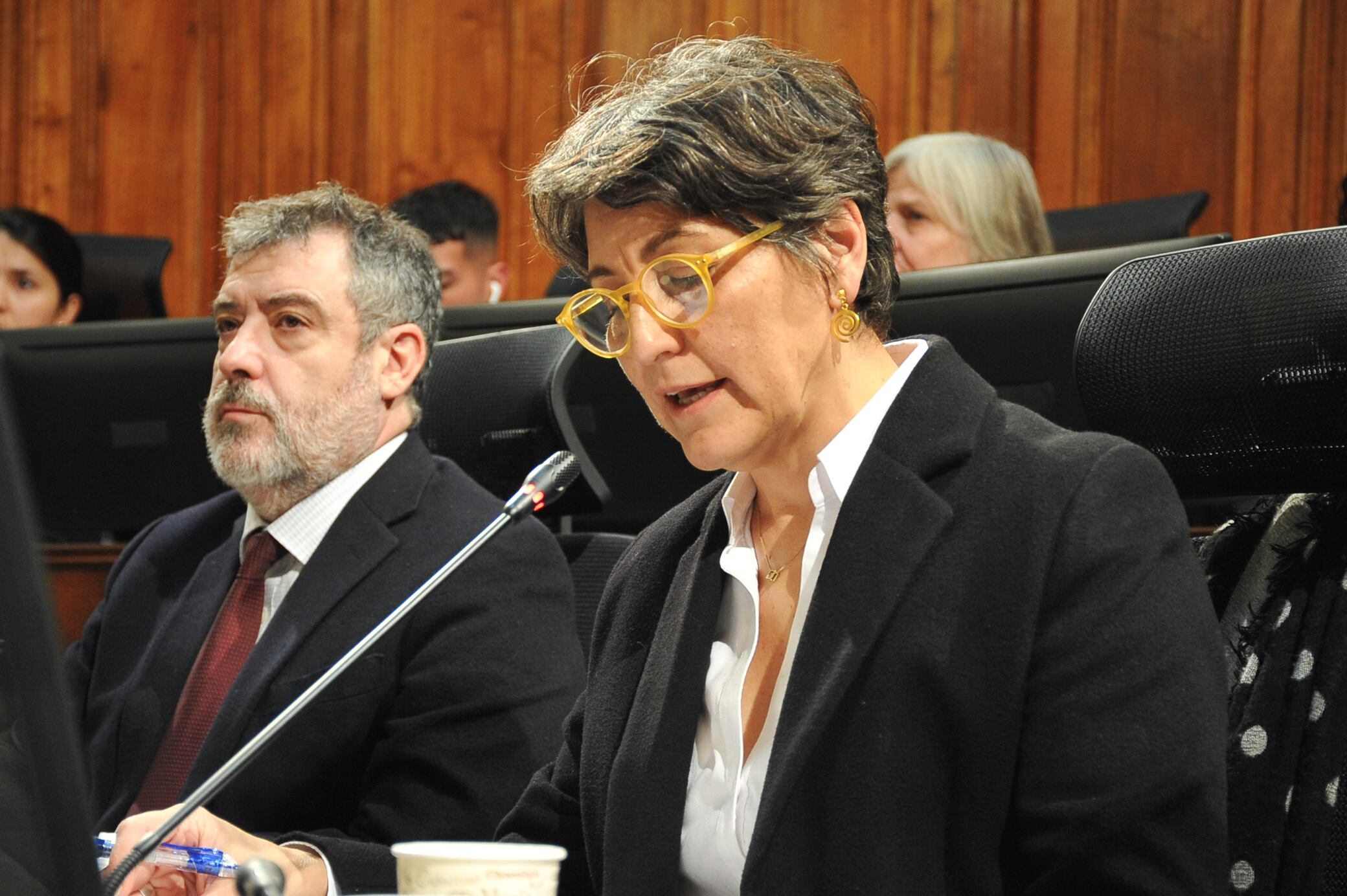06 DE MAYO DEL 2024 / SANTIAGO
Ximena Aguilera, ministra de Salud, durante sesión de comisión mixta.
Sesión de comisión mixta, la cual abordó las diferencias de la Cámara y el Senado sobre la ley corta de Isapres.
La instancia, en la sede del Congreso en Santiago, contó con nuevas indicaciones del Ejecutivo, con la expectativa de que pase con celeridad por ambas Cámaras.
FOTO: VICTOR HUENANTE / AGENCIAUNO