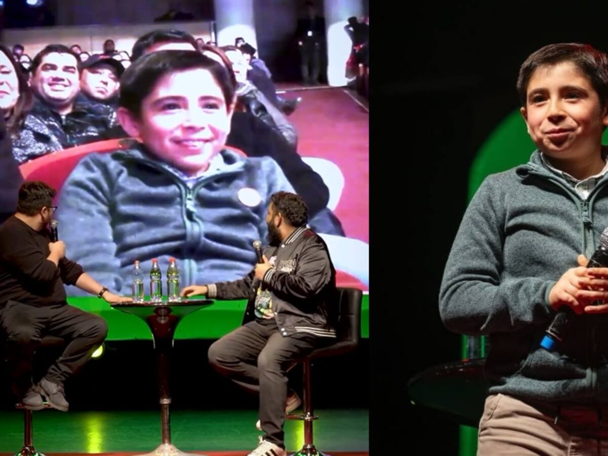 “Manzanita humor”: niño de 9 años la rompe en redes sociales tras realizar parte de su rutina en pleno show de Luis Slimming