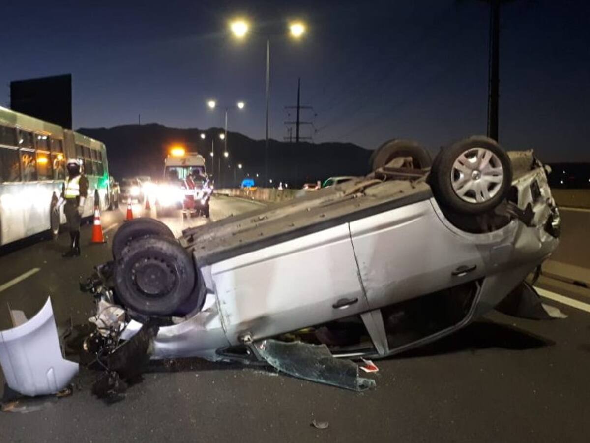 Accidente vehicular deja gran congestión en Costanera Norte