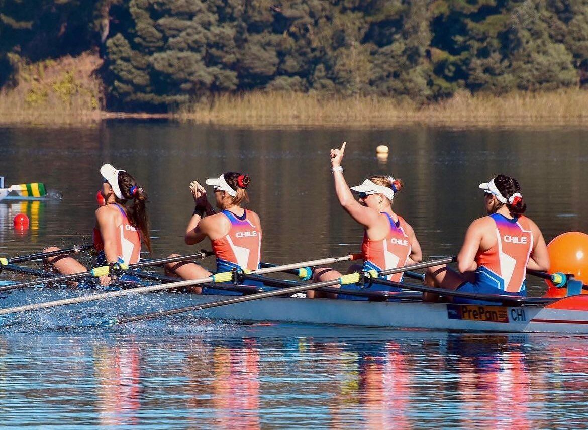 El Team Chile se luce en San Pedro de la Paz y gana dos medallas de plata en el remo de Santiago 2023