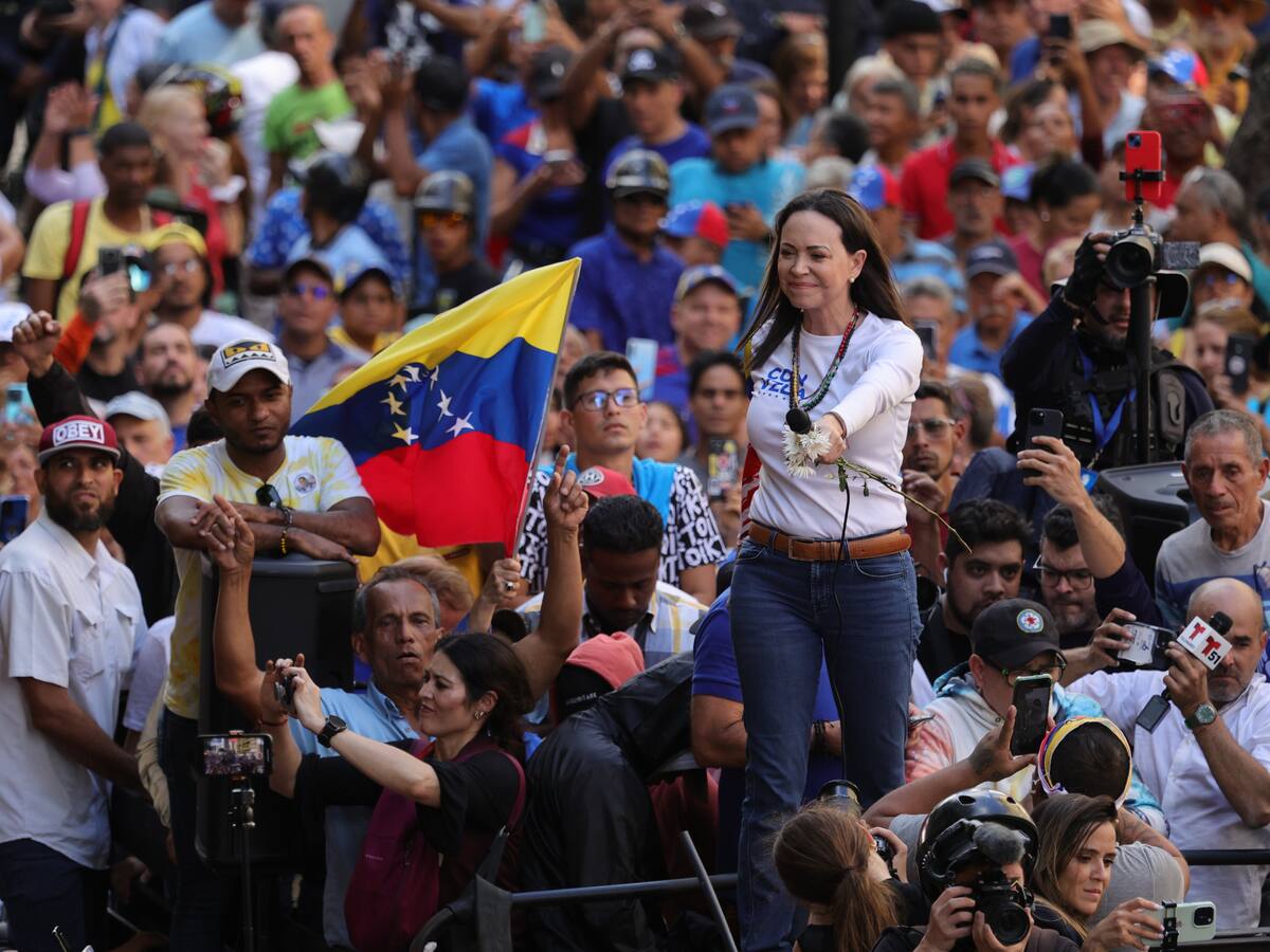 Detienen a María Corina Machado, líder opositora al régimen de Nicolás Maduro, en Venezuela