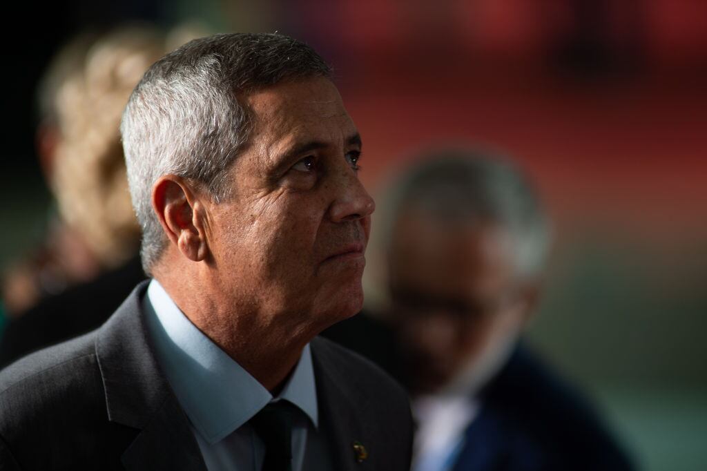 El entonces candidato a la vicepresidencia, el general Walter Braga Netto, durante la campaña electoral en Brasil durante 2022