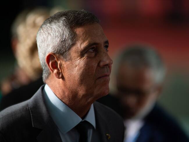 El entonces candidato a la vicepresidencia, el general Walter Braga Netto, durante la campaña electoral en Brasil durante 2022