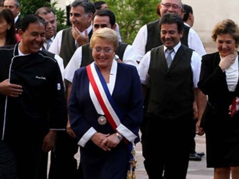 Así fue la despedida de Michelle Bachelet de La Moneda