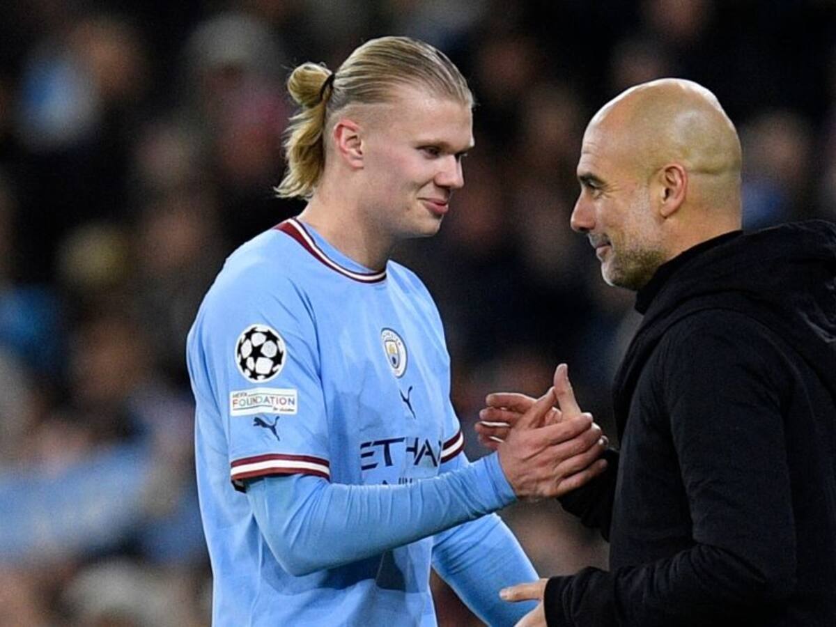 Pep Guardiola y la exhibición de Haaland: «Si hubiera jugado 90 minutos… quién sabe»