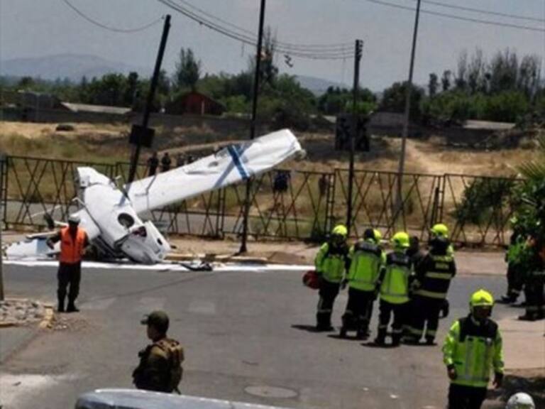 Avioneta cayó cerca del aeródromo de Tobalaba