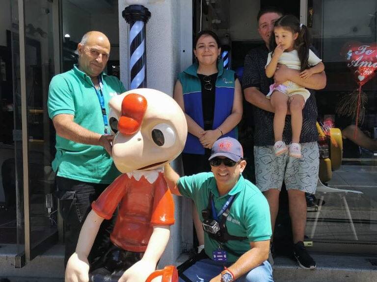 Barbero devuelve figura de Condorito robada: se la habían intentado vender