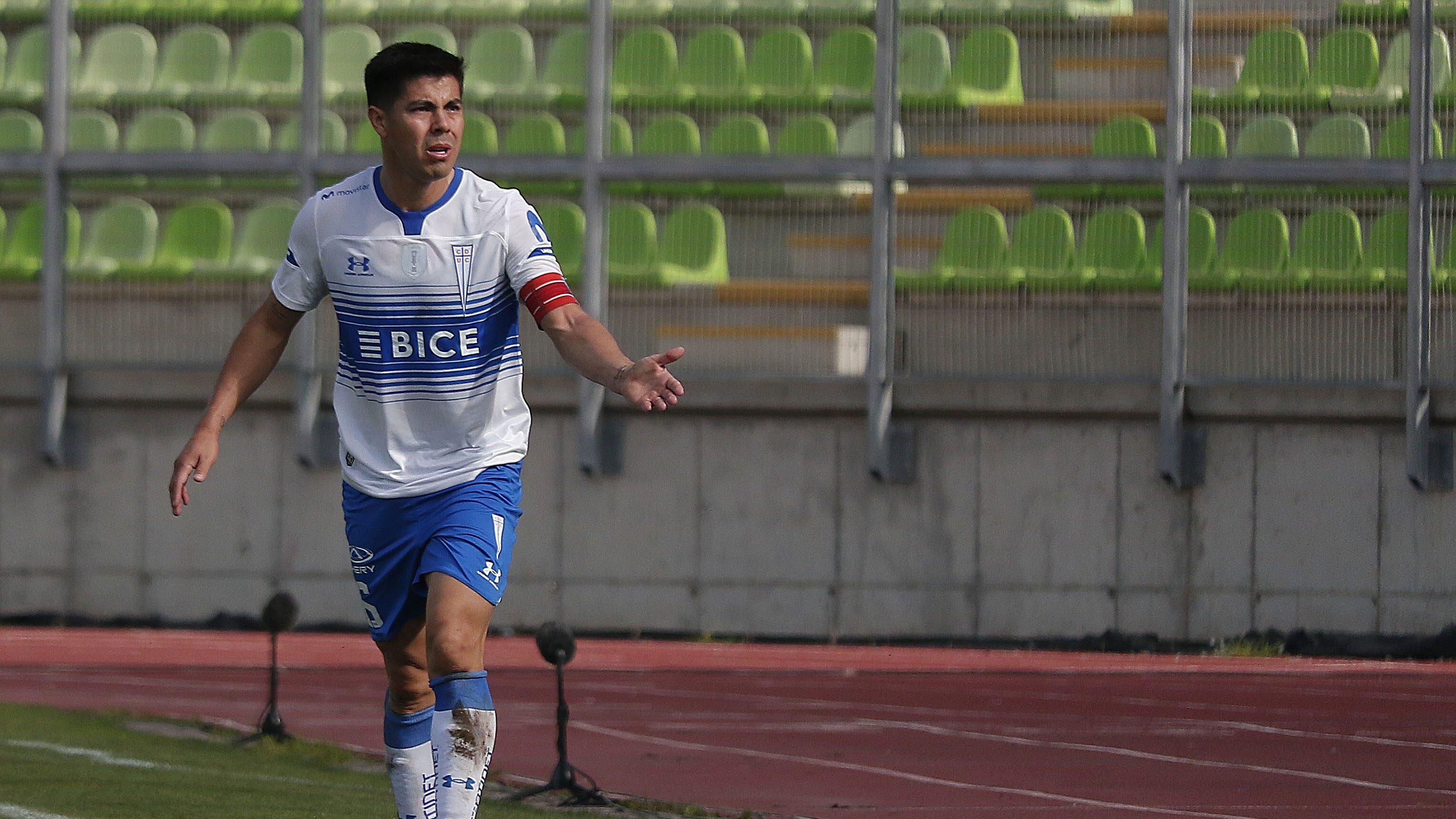 05 DE JUNIO DE 2021/VALPARAISOFrancisco Silva, durante el partido valido por la fecha 10 del Campeonato Nacional AFP PlanVital 2021, entre Santiago Wanderers y Universidad Catolica, disputado en el Estadio Elias Figueroa Brander de Valparaiso.
FOTO: LEONARDO RUBILAR CHANDIA/AGENCIAUNO