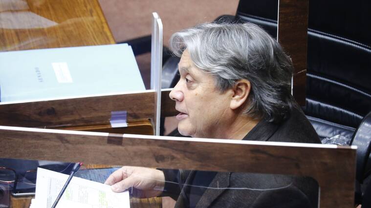 10 DE SEPTIEMBRE DE 2020/VALPARAISOEl senador Alejandro Navarro, durante la sesion especial del Senado, citada para continuar con la discusion del proyecto de Ley de Migracion y Extranjeria.
FOTO: LEONARDO RUBILAR CHANDIA/AGENCIAUNO