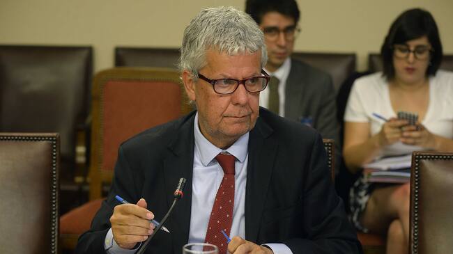 07 de Marzo de 2018 / VALPARAISOEl ministro de hacienda Nicolas Eyzaguirre en la comisión de educación donde continuan con el estudio del proyecto de ley que crea el Crédito Estatal para la Educación Superior.
FOTO:PABLO OVALLE ISASMENDI/ AGENCIAUNO