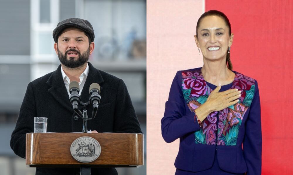 Agencia Uno + Getty Images | El Presidente Gabriel Boric y la recién electa presidenta de México, Claudia Sheinbaum